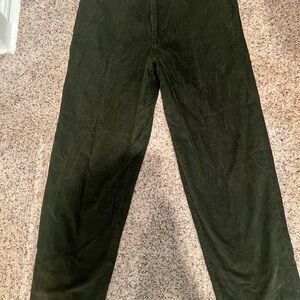 Men's Olive Corduroy Trousers